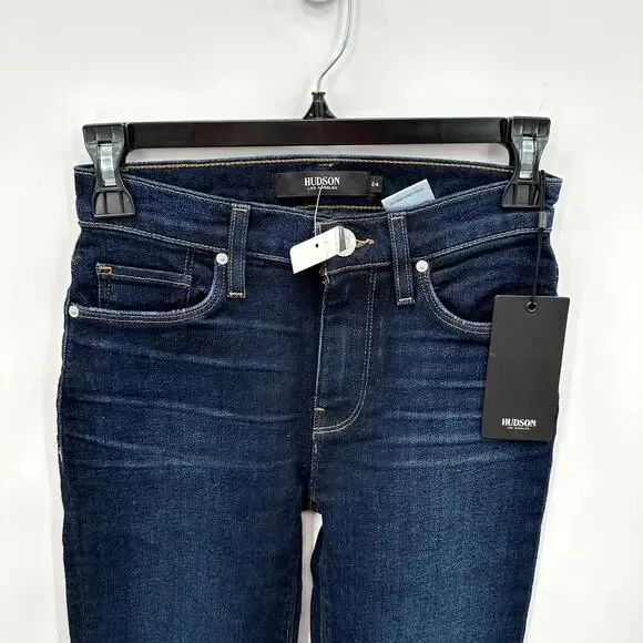 HUDSON NWT Nico Straight Ankle Denim Jean in Mercy// 24